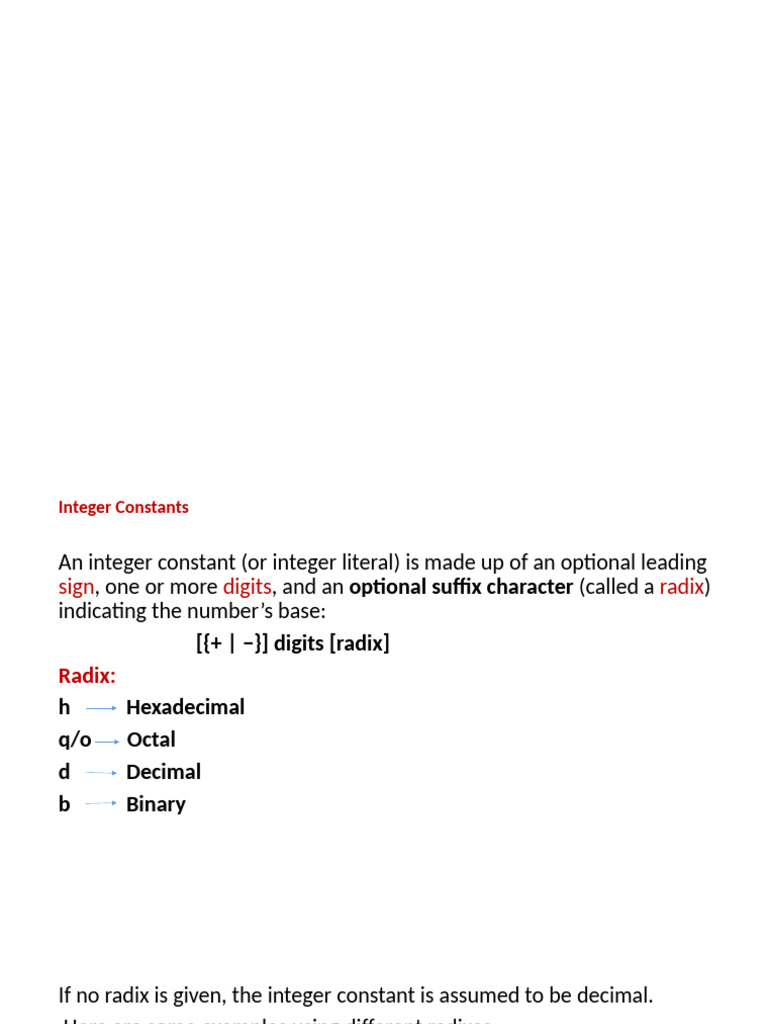 Assembly Fundamental | PDF | Assembly Language | Integer (Computer Science)