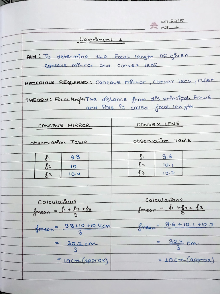 Physics Practical Work | PDF