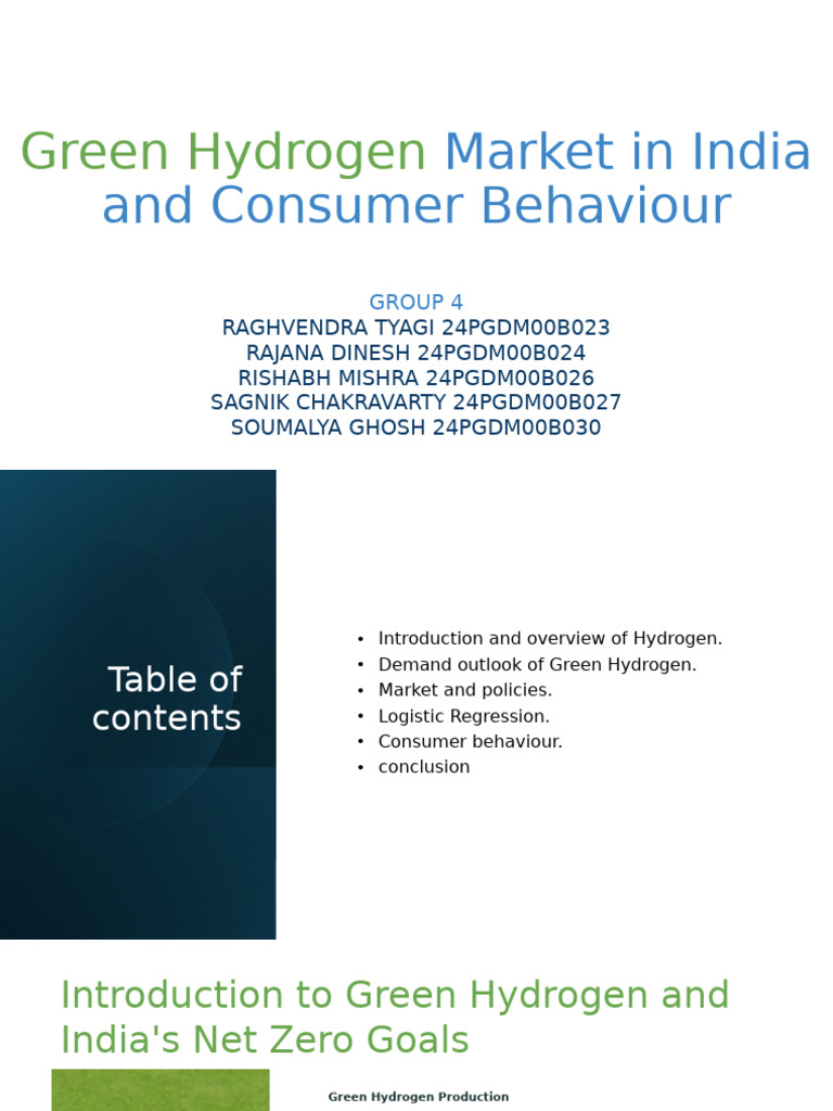 Hydrogen Economy Group 4 | PDF | Renewable Energy | Hydrogen