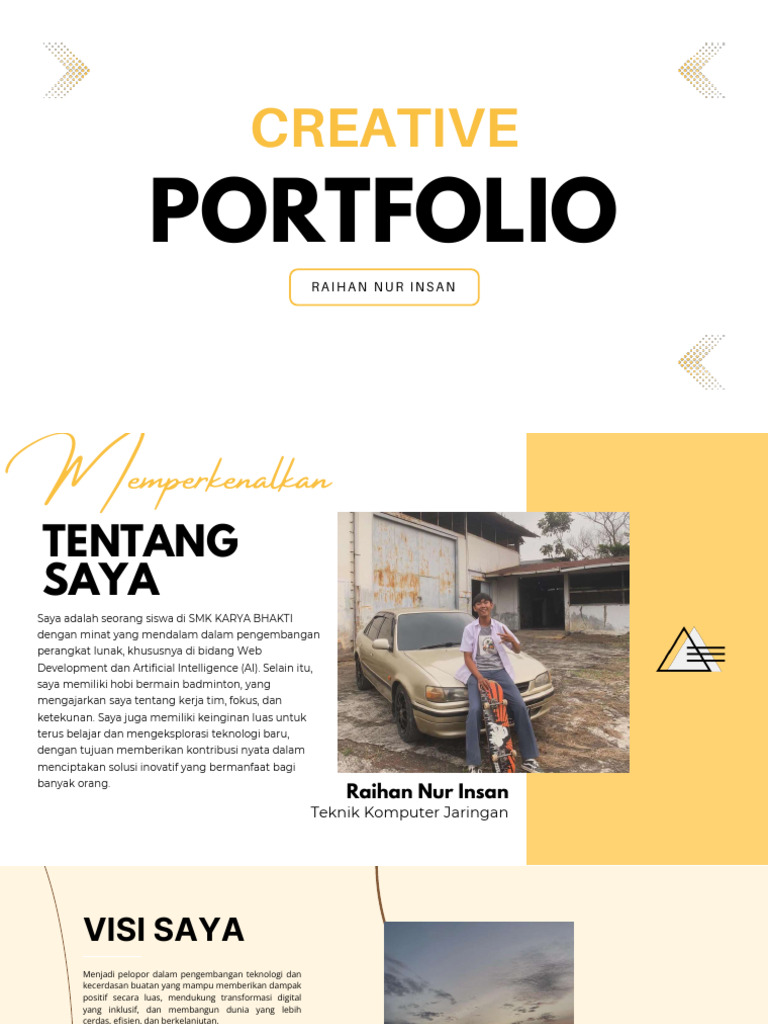 Portofolio Web Developer dan AI | PDF