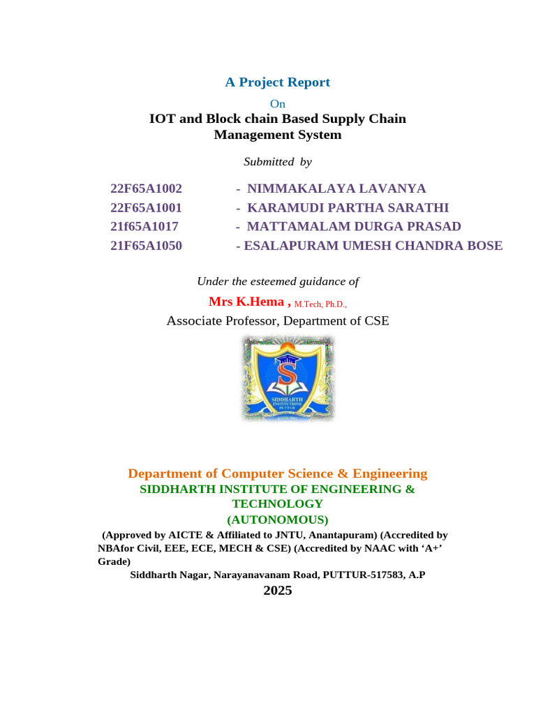 Project Report Ack Copy (Partha) | PDF | Qualifications | Vocational ...