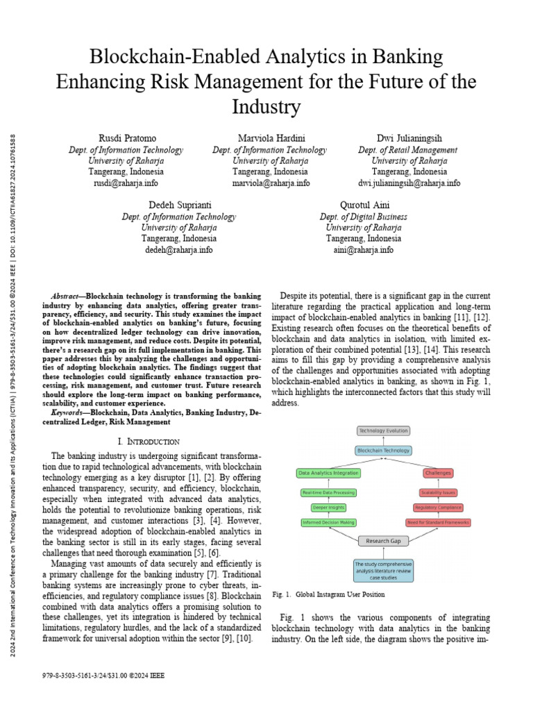 Blockchain Analytics for Banking Risk Management | PDF | Analytics | Banks