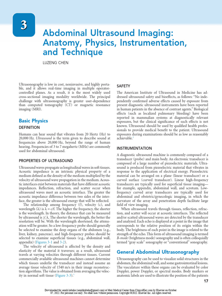 Abdominal Ultrasound Imaging Guide | PDF | Medical Ultrasound | Medical ...