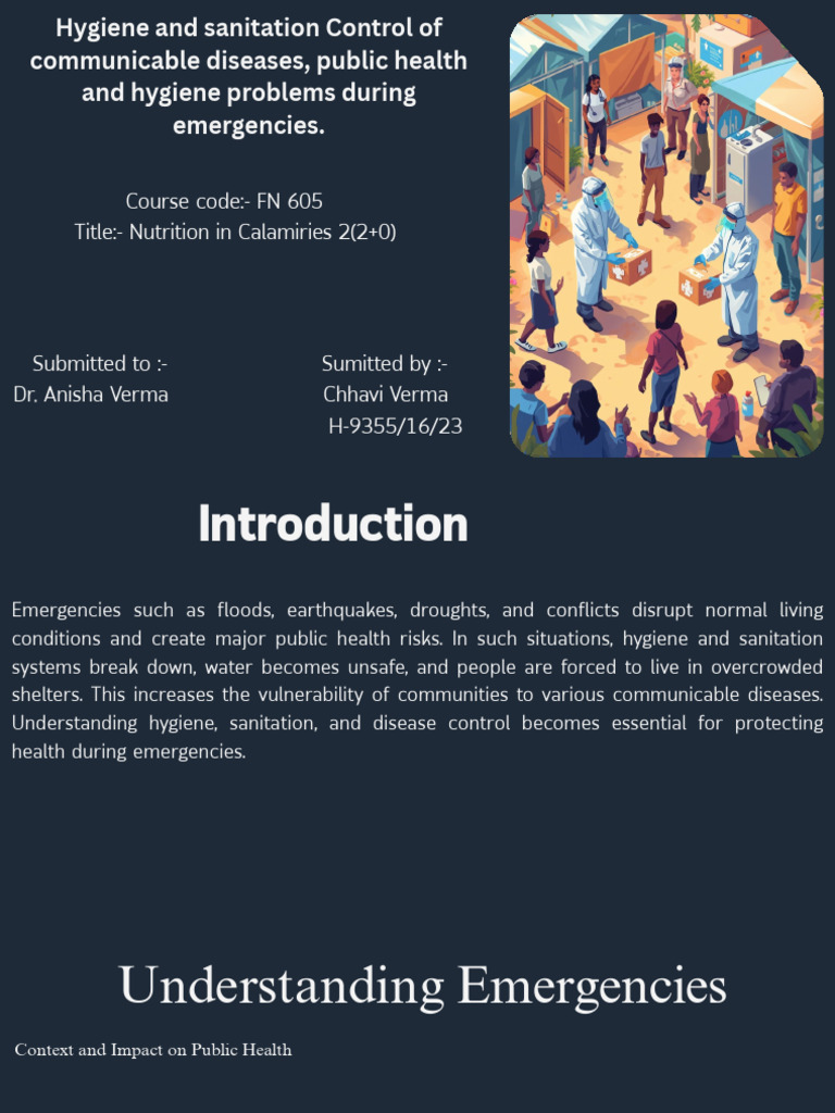 Hygiene and Sanitation in Emergencies | PDF | Drinking Water | Hygiene