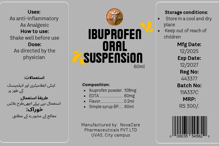 Ibuprofen Oral Suspension | PDF