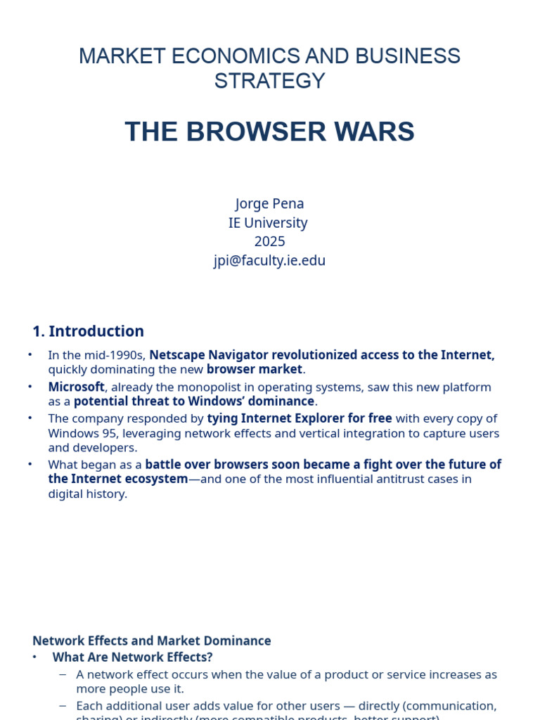 Browser Wars: Microsoft vs. Netscape | PDF | Internet Explorer | Computing