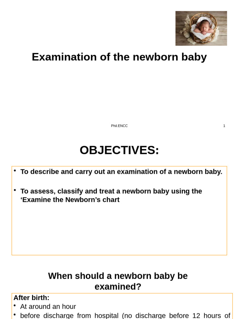 Newborn Baby Examination Guidelines | PDF | Infants | Low Birth Weight