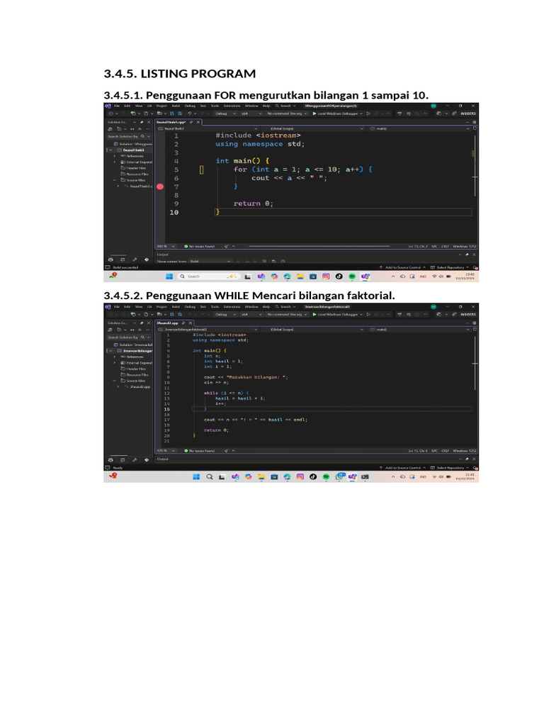 Contoh Program Pengurutan dan Array | PDF