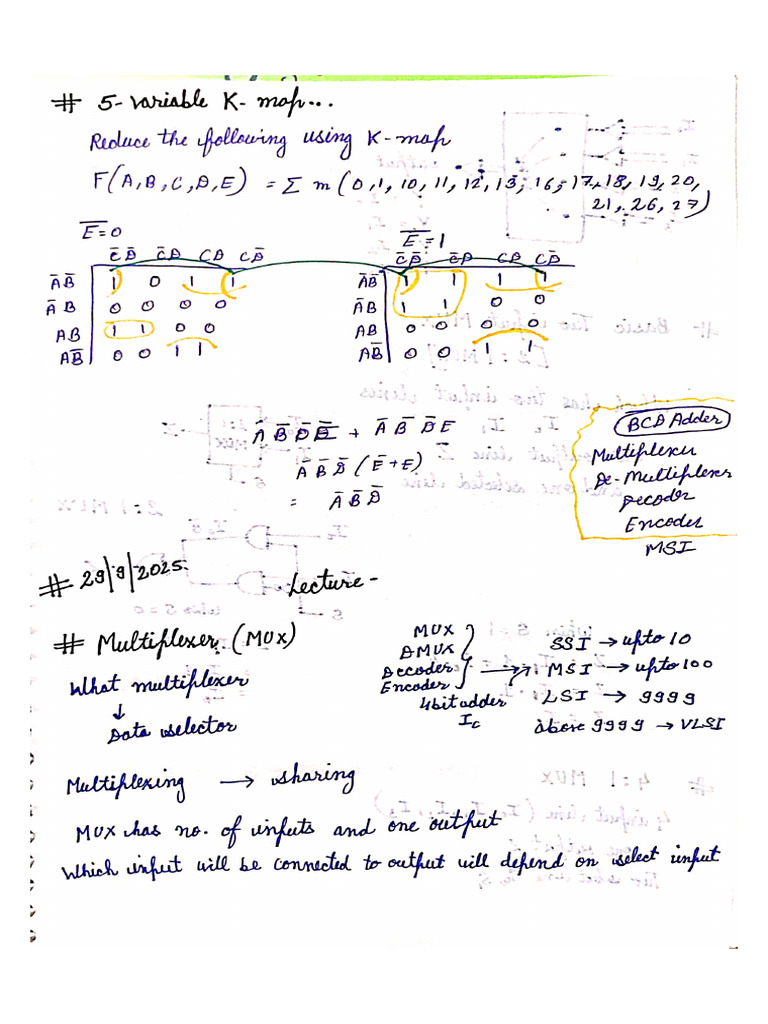 De Notes After K-Map | PDF