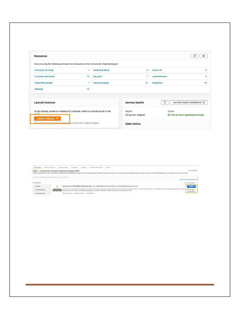 Launching EC2 Instances on AWS | PDF | Control Flow | Computing