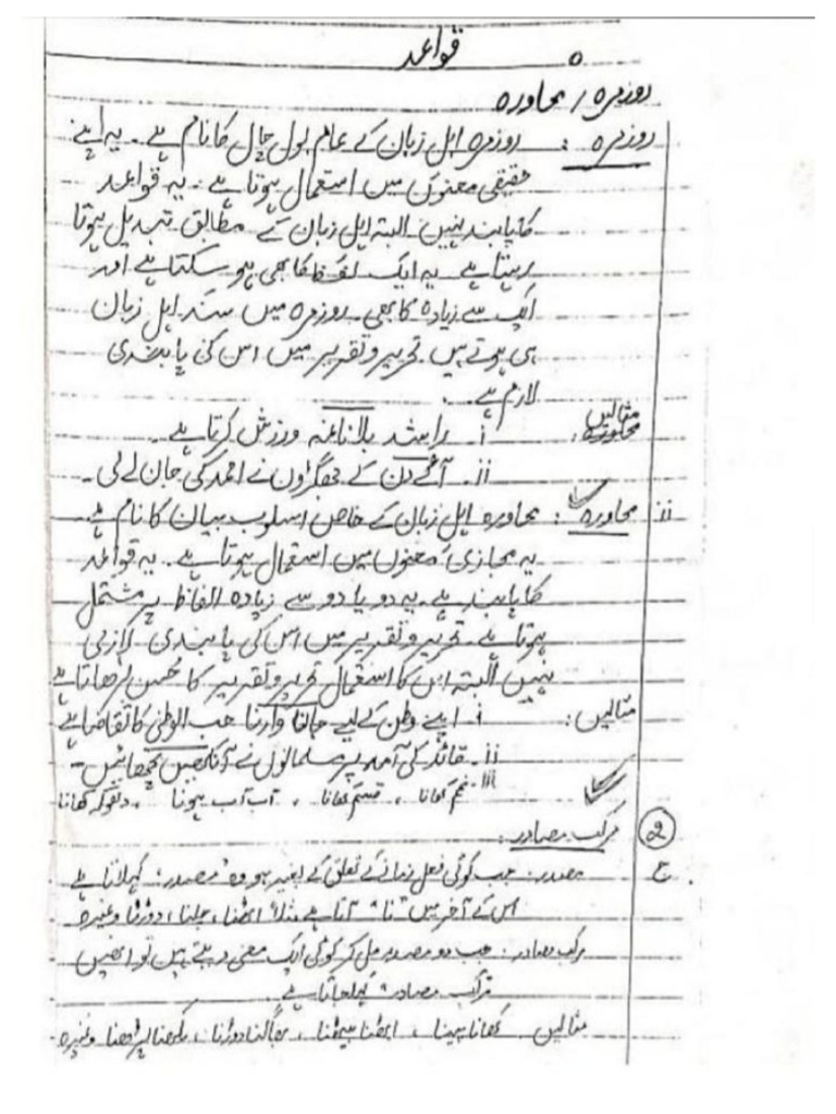 Urdu Notes 9th 10th | PDF