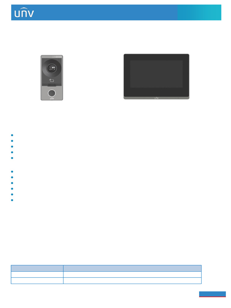 Smart Intercom Kit Specifications | PDF | Electronics