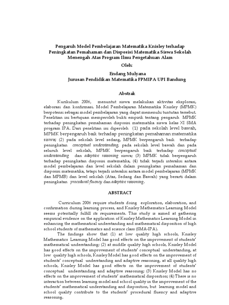 Artikel Jurnal Pasca Upi Pdf