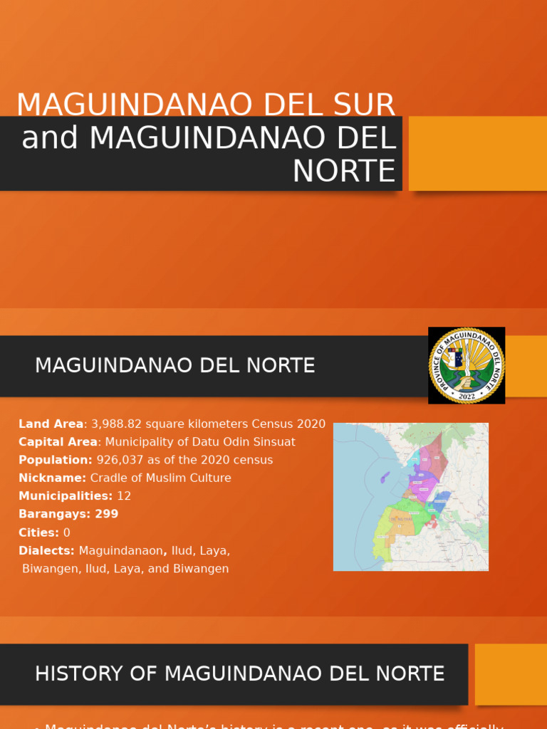 Overview of Maguindanao Del Norte & Sur | PDF