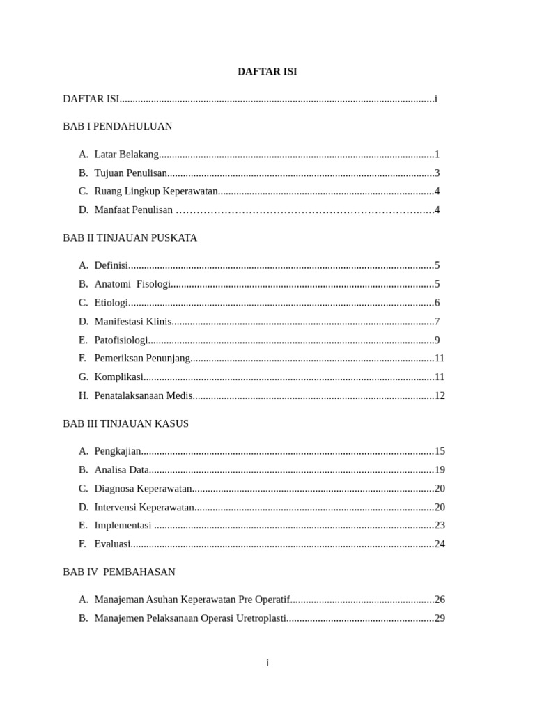 Daftar Isi | PDF