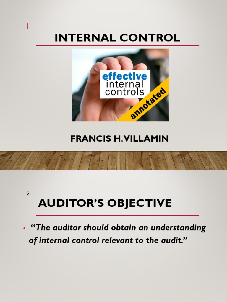Understanding Internal Control Framework | PDF | Internal Control | Audit