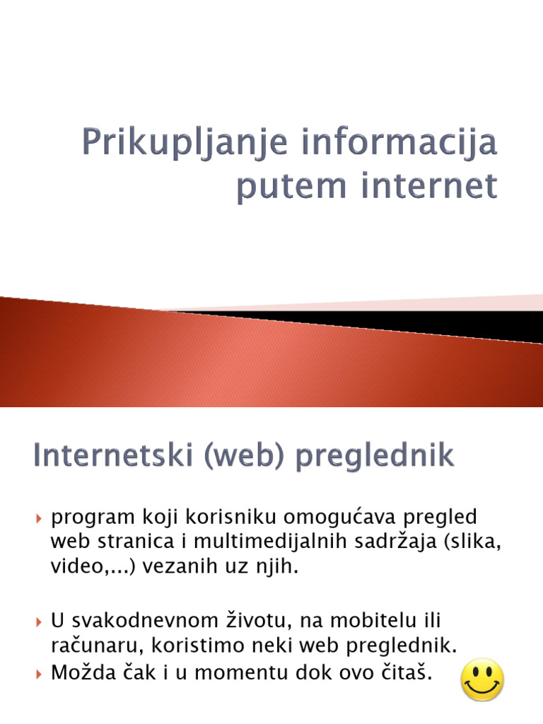 Prikupljanje Informacija Putem Internet | PDF