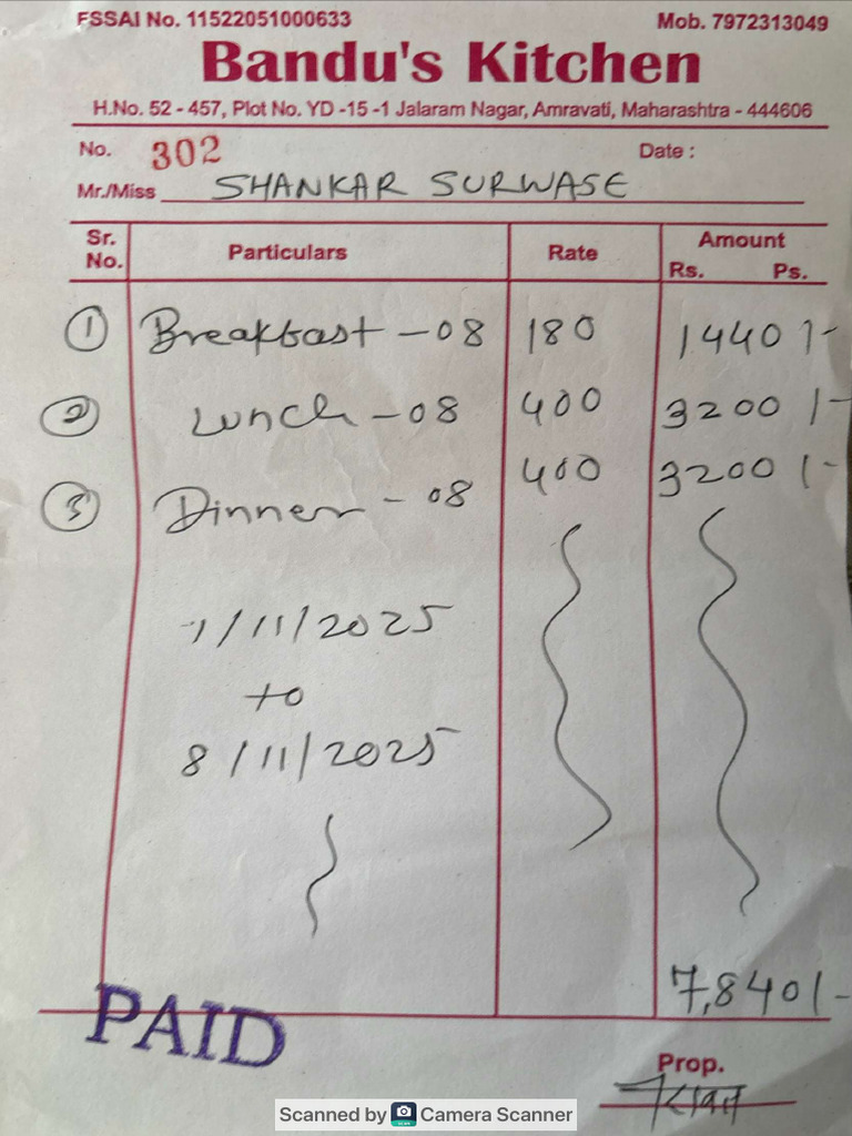 Food Bill Nov_compressed | PDF