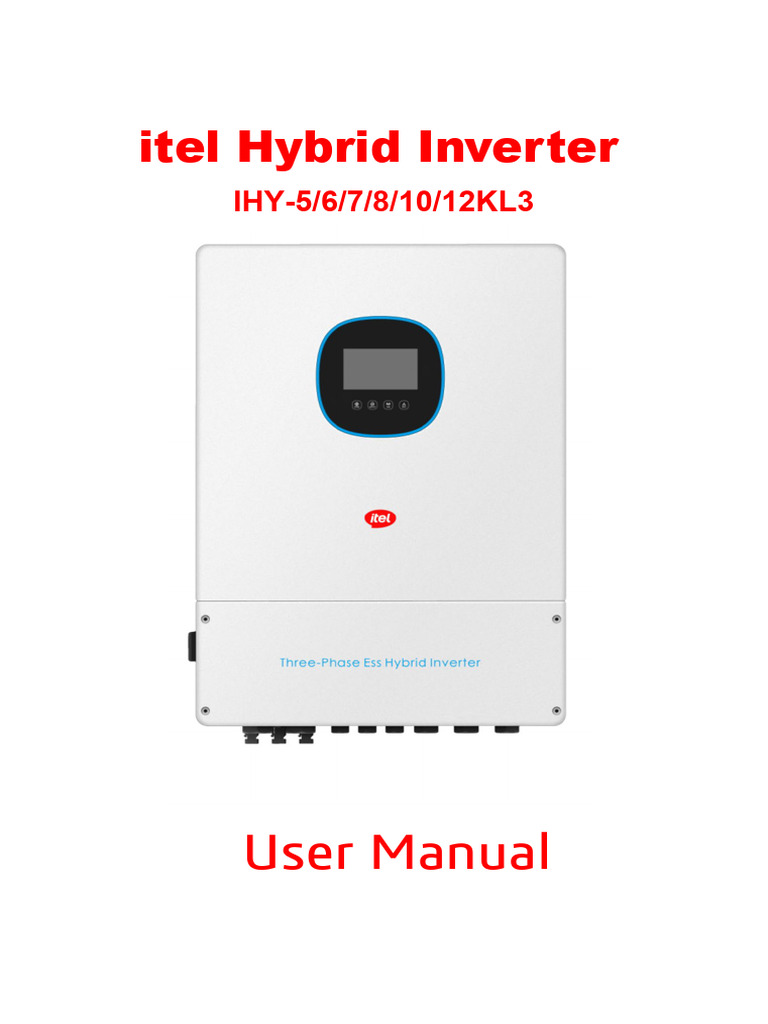 Itel Hybrid Inverter User Manual | PDF | Electrical Connector | Power ...
