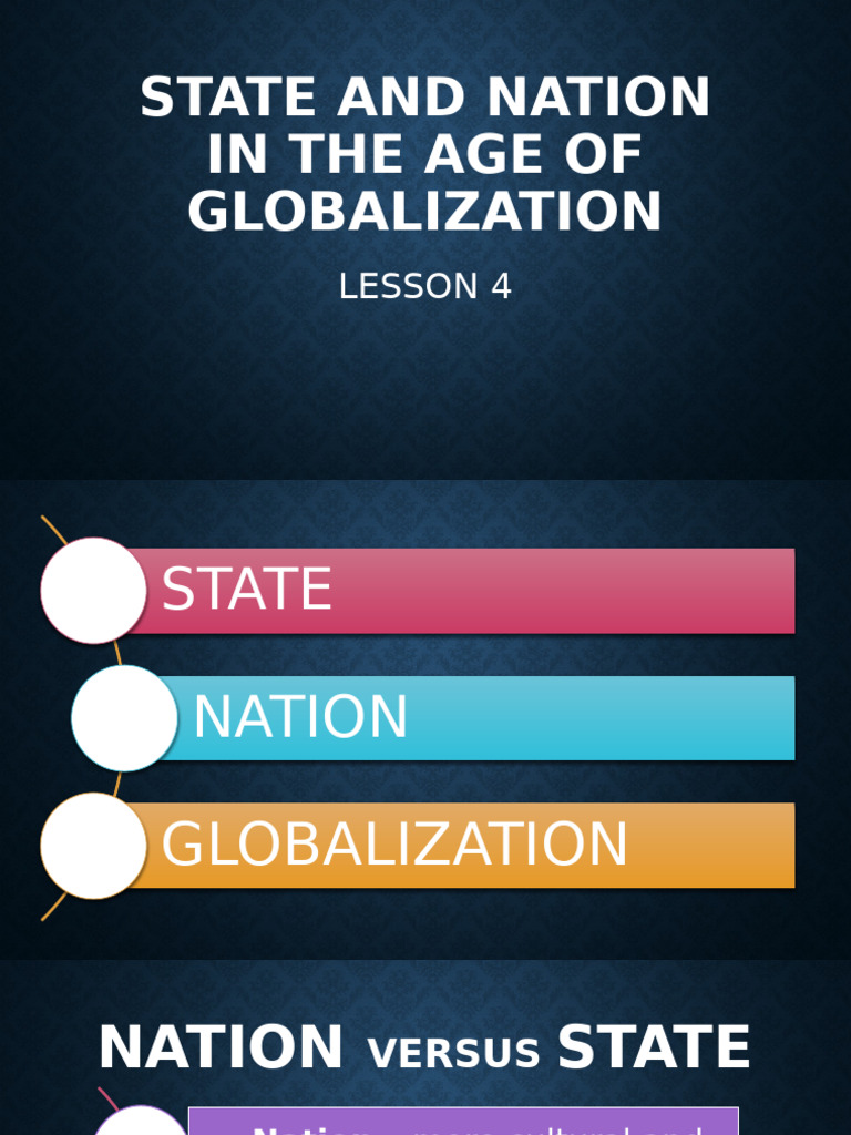 Nation, State, and Globalization Explained | PDF | State (Polity ...