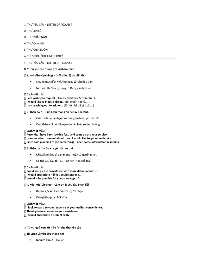 Letter- request | PDF