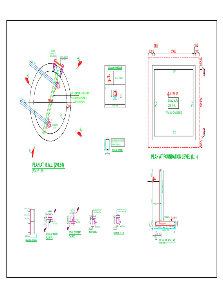 Detailed Pipe and Structural Plan | PDF | Structural Engineering