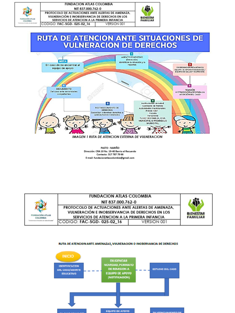 Protocolo de Atención a la Primera Infancia | PDF | Crímenes | Crimen y ...