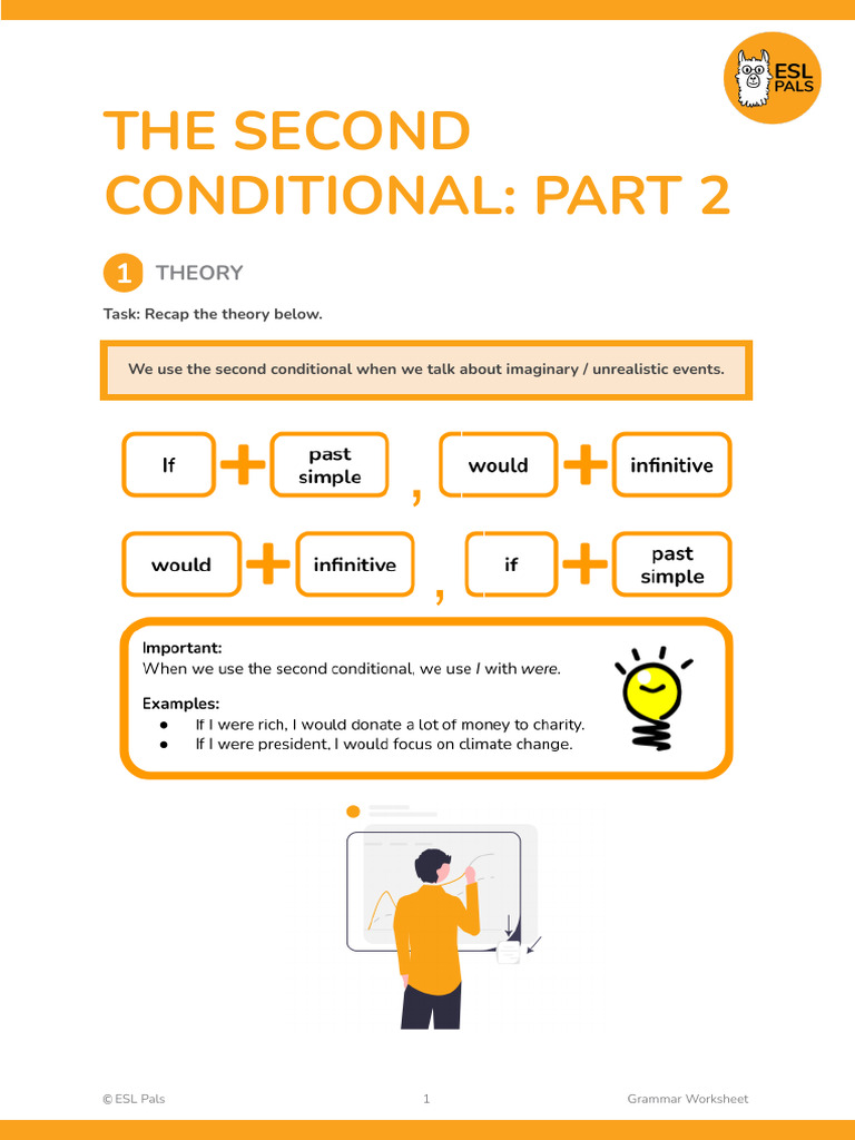 Second Conditional Grammar Exercises | PDF
