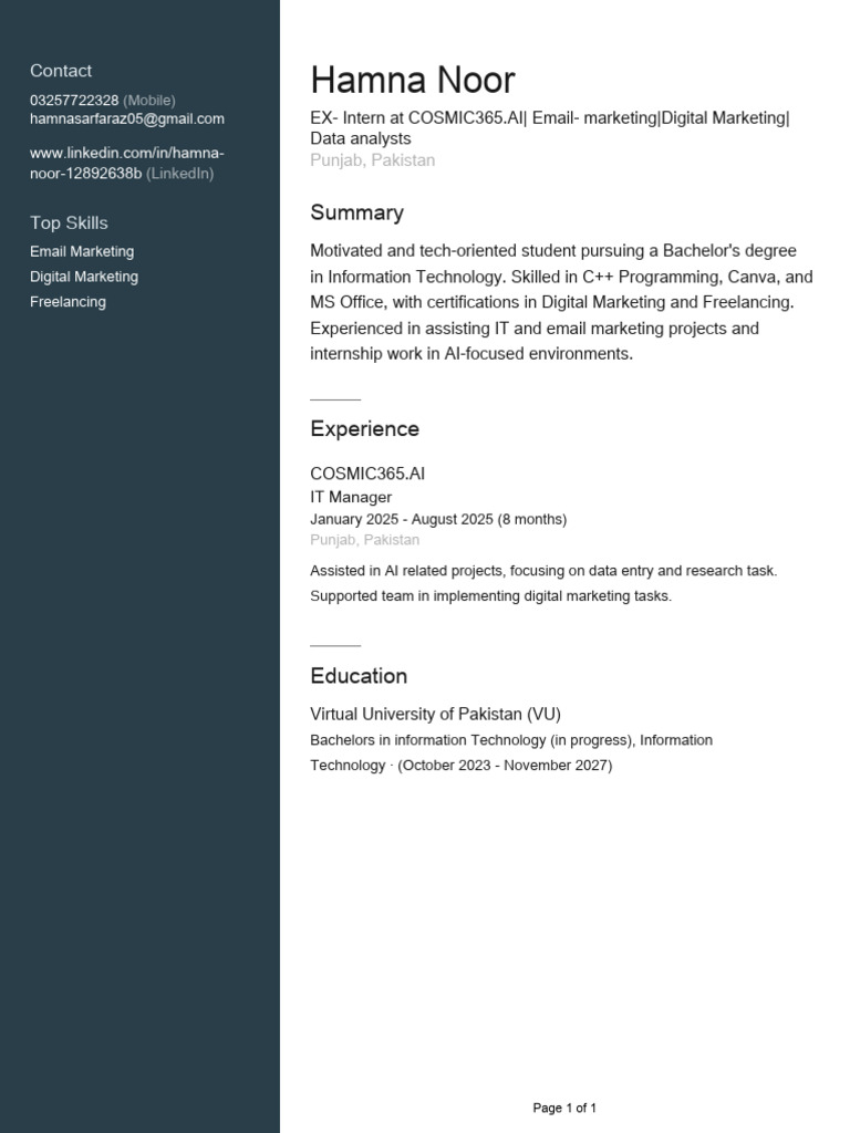 Profile | PDF