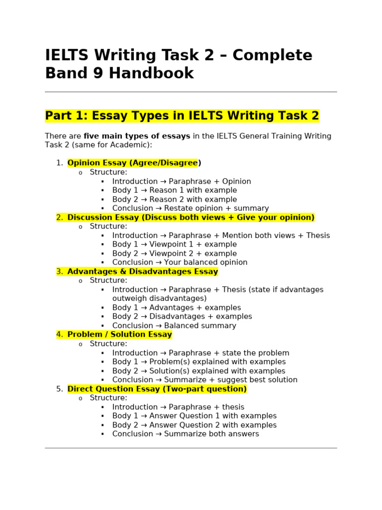 IELTS Writing Task 2 Band 9 Guide | PDF | Essays | Sustainability