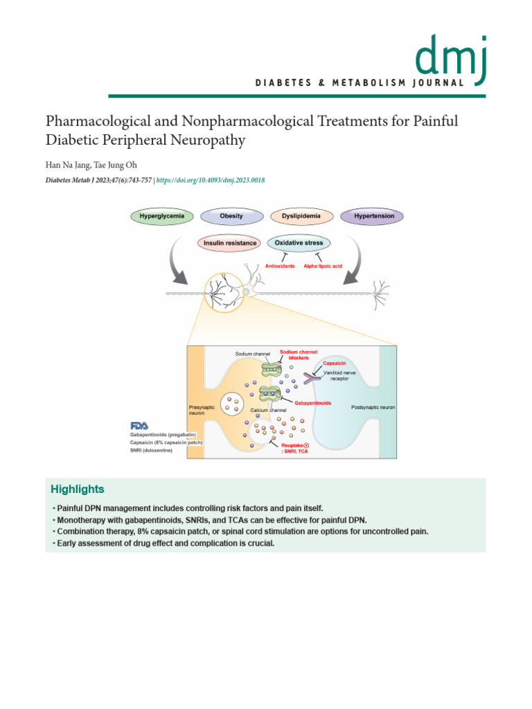 Pain Management for Diabetic Neuropathy | PDF | Peripheral Neuropathy ...