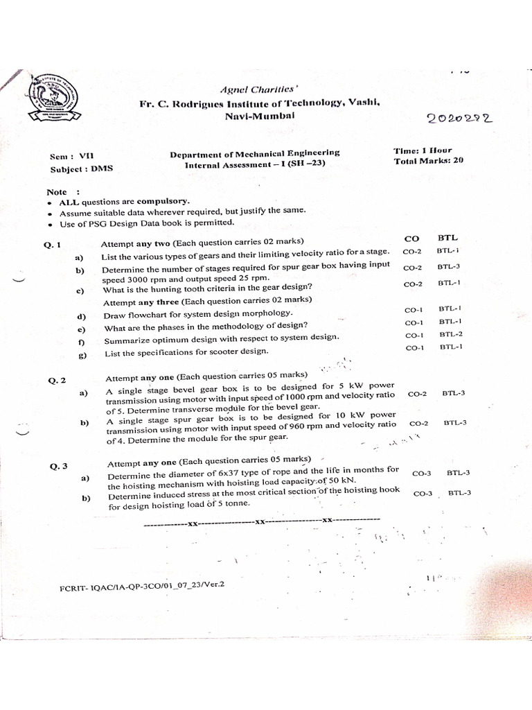 SEM-7_IA-1 | PDF