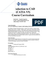 Introduction Catia Course Curriculum