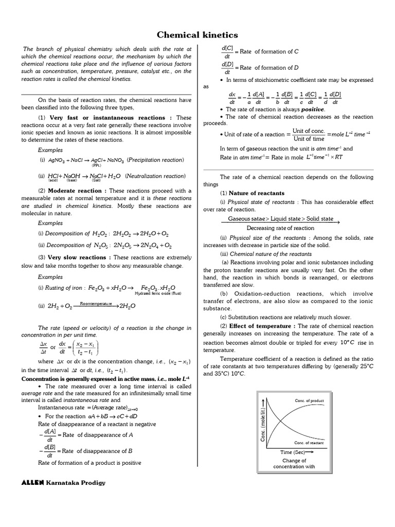 Chemical Kinetics 9db1452d 7cec 4f97 Ad31 b85aaca4f4f8 | PDF | Reaction ...