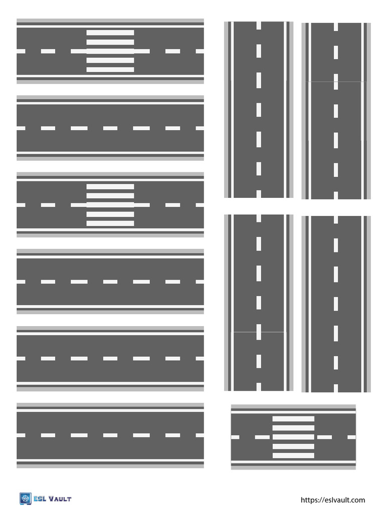 Free Printable Roads PDF 2 | PDF