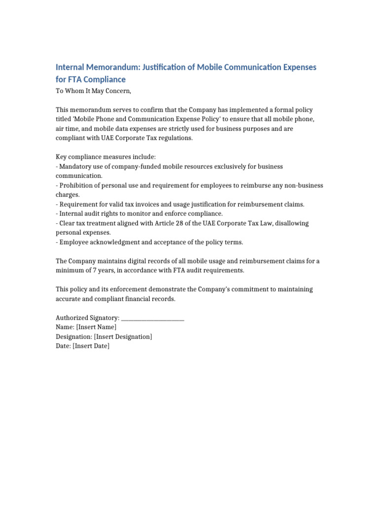 FTA Compliance Memorandum | PDF