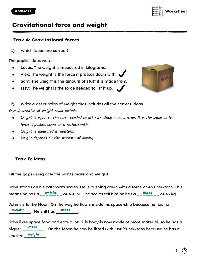 Understanding Weight and Mass Concepts | PDF | Weight | Force