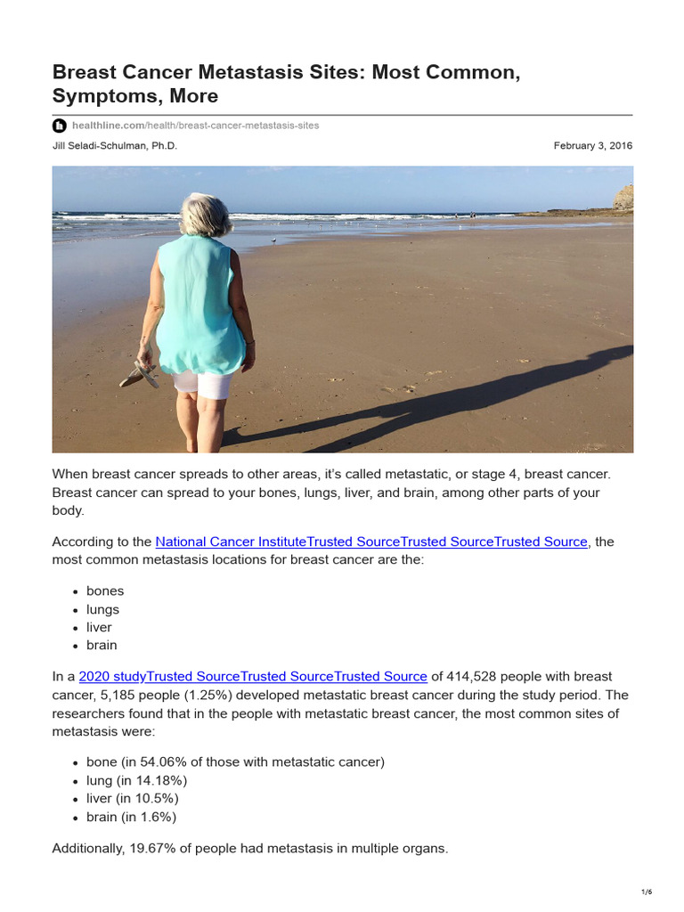 Breast Cancer Metastasis Sites Most Common Symptoms More | PDF | Cancer ...