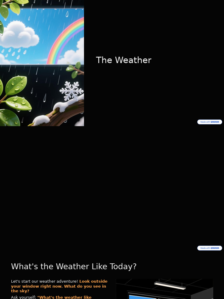 The Weather | PDF | Meteorology | Sky