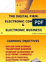 The Digital Firm: Electronic Commerce & Electronic Business