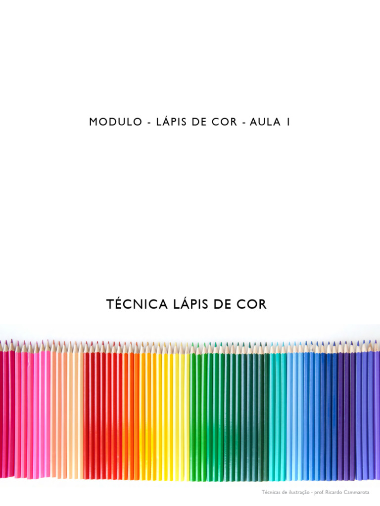 Técnicas de Ilustração com Lápis de Cor | PDF | Conservação e materiais ...