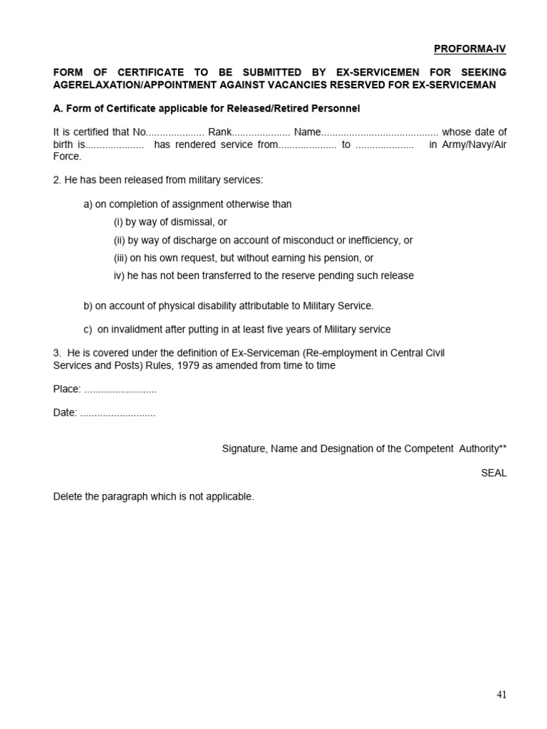 Ex-Servicemen Certificate Forms Guide | PDF | Disability | Neurology