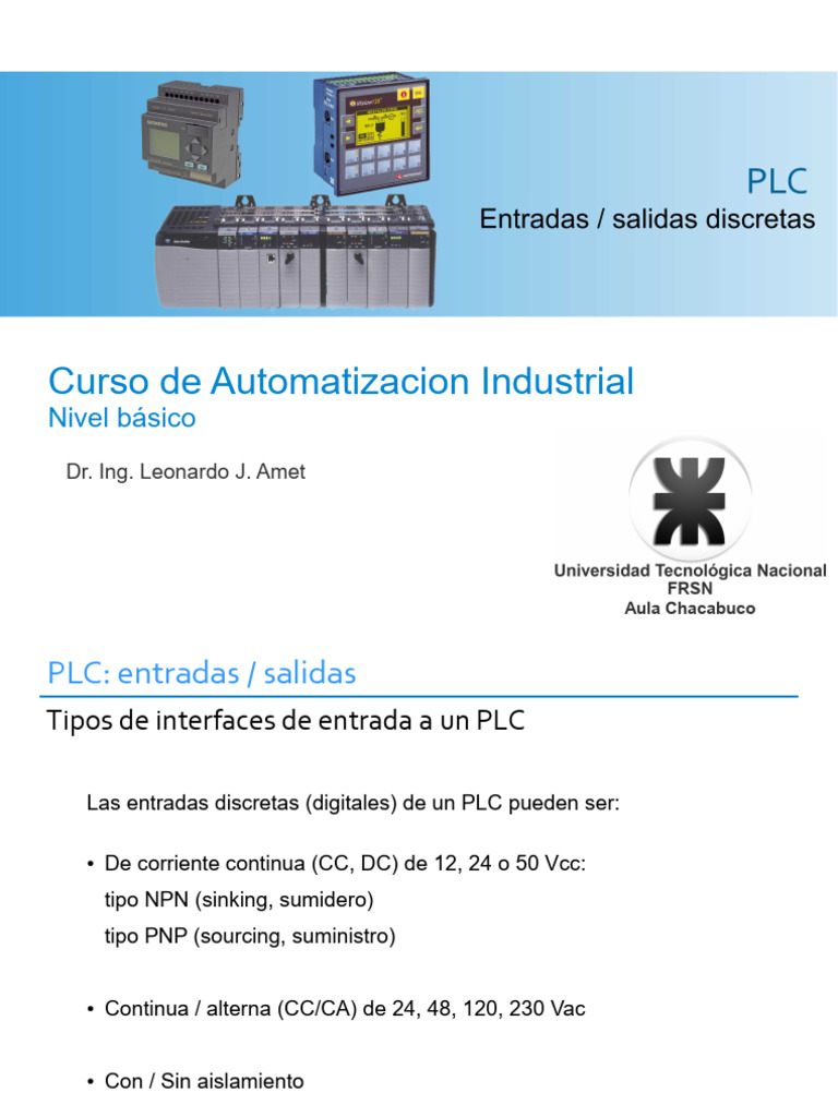 Curso Básico de PLC y Conexiones | PDF | Relé | Corriente continua