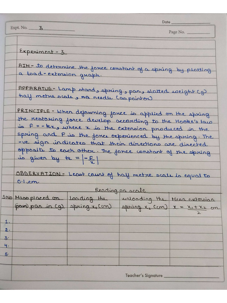 Physics Practical 3 & 4 | PDF