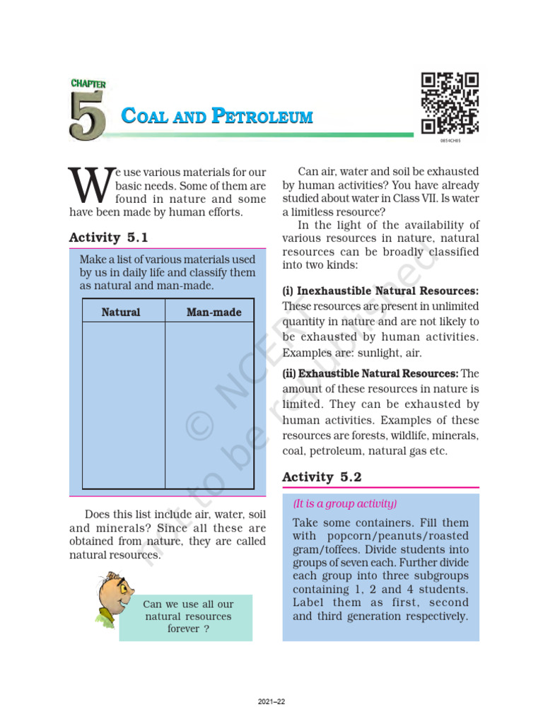 Science Chapter 5 | PDF | Petroleum | Natural Gas