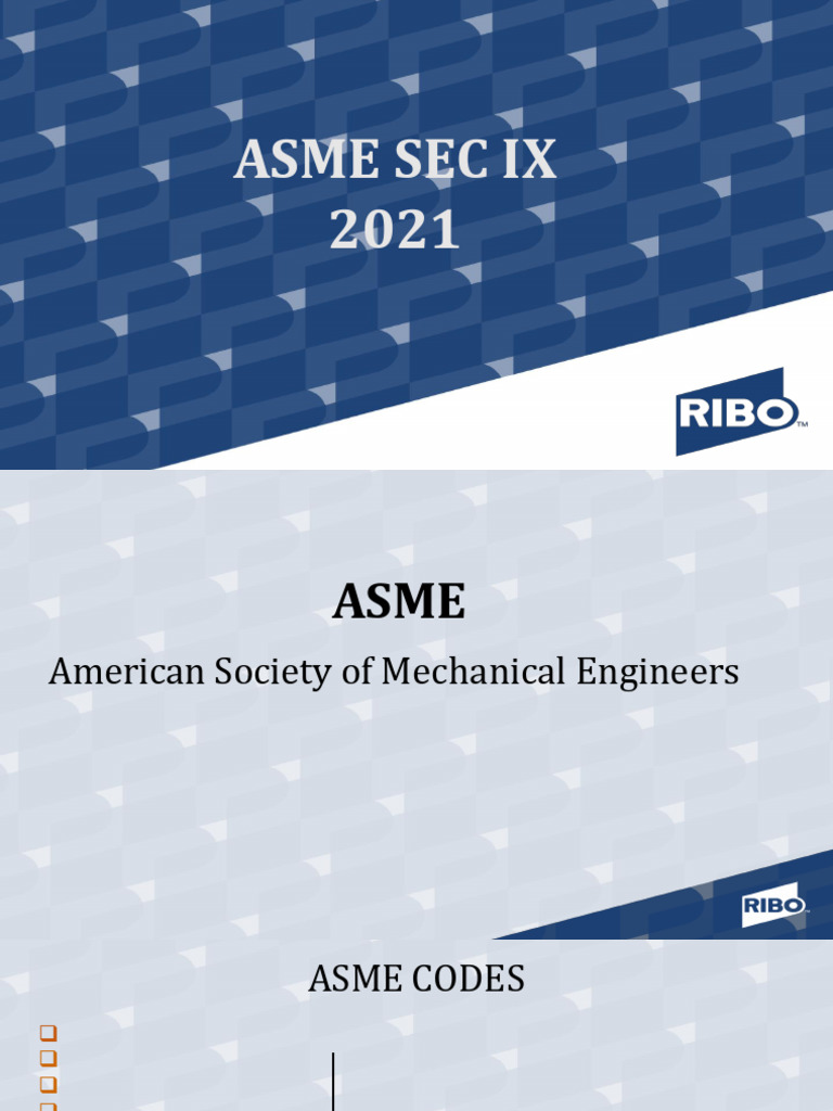 ASME Section IX Welding Standards | PDF | Construction | Welding