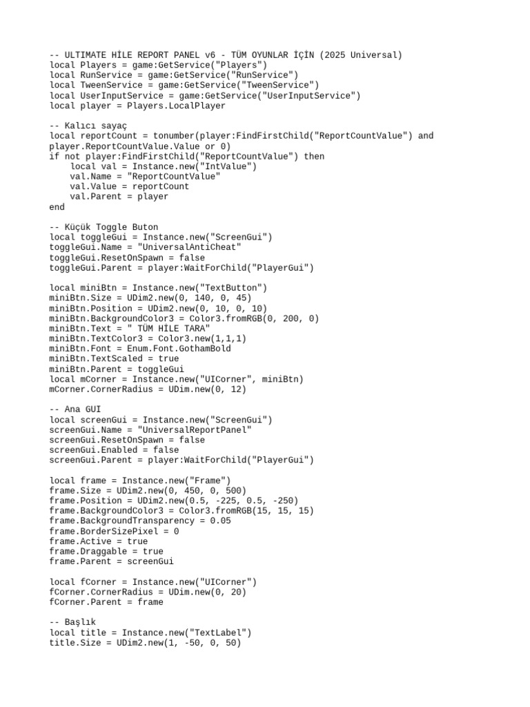 Cheat Ban Panel | PDF