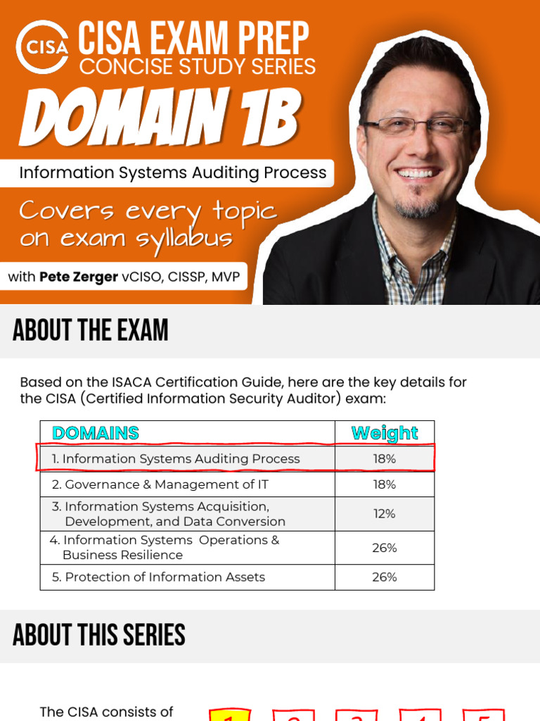 CISA Exam Prep: Domain 1B Study Guide | PDF | Sampling (Statistics) | Audit
