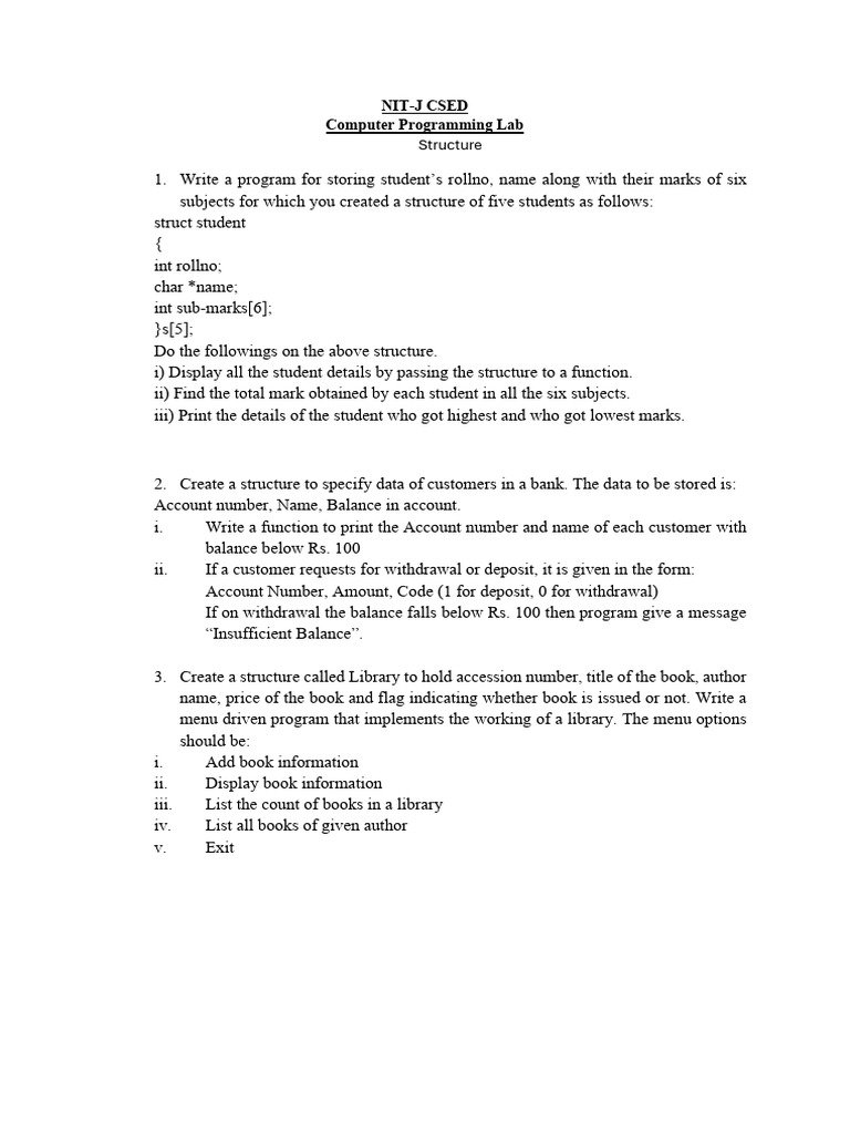 Structure | PDF