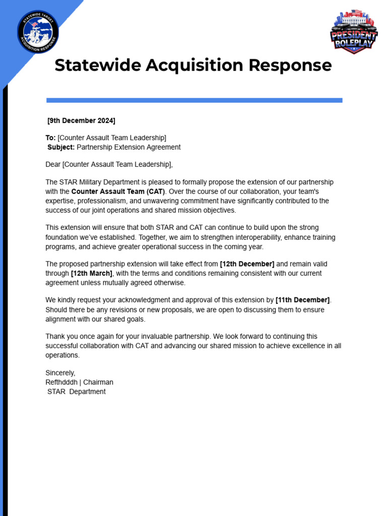Statewide Acquisition Response X Counter Assault Team | PDF
